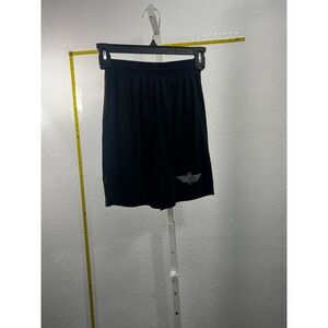 A4 Youth Small Black Athletic Shorts Soccer Basketball‎ Gym Training Drawstring